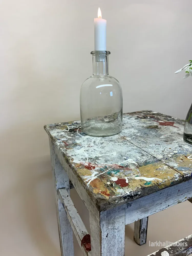Liten pall med mycket vacker patina - Bild 3