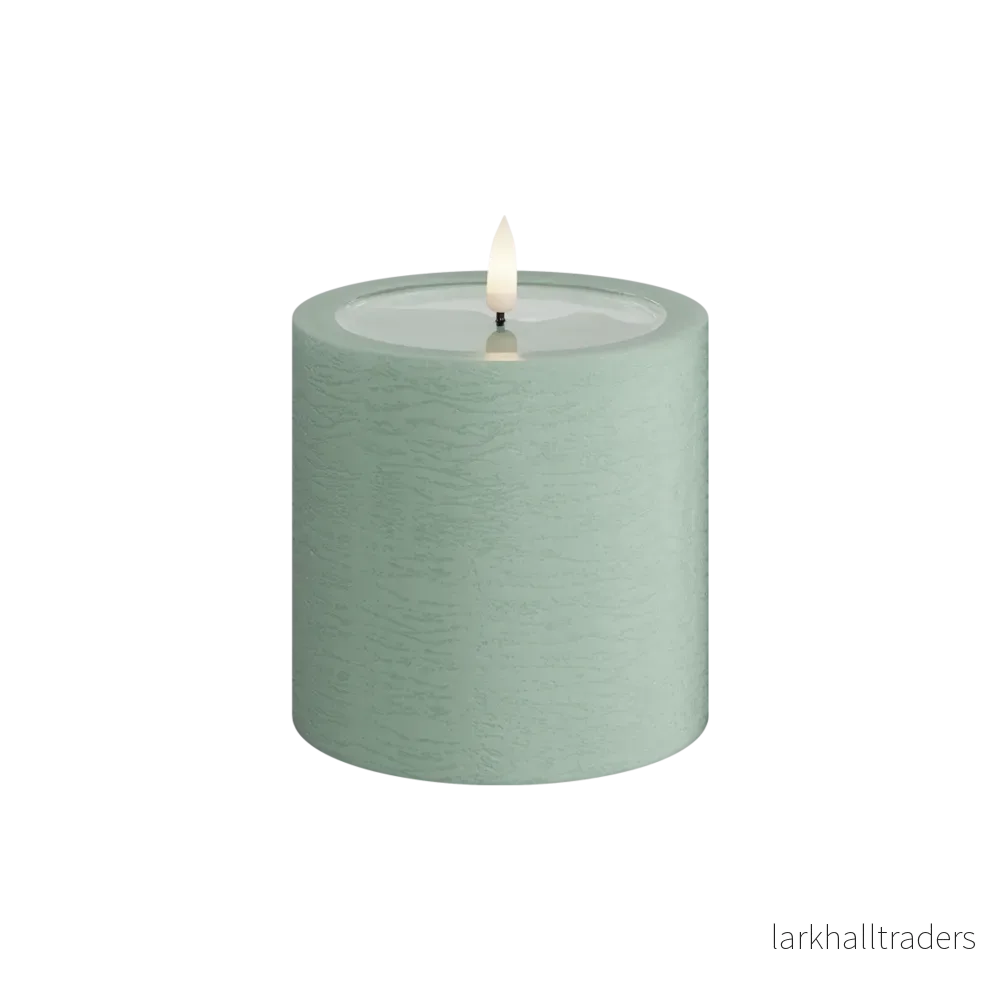 LED-blockljus Unique led blockljus sage green