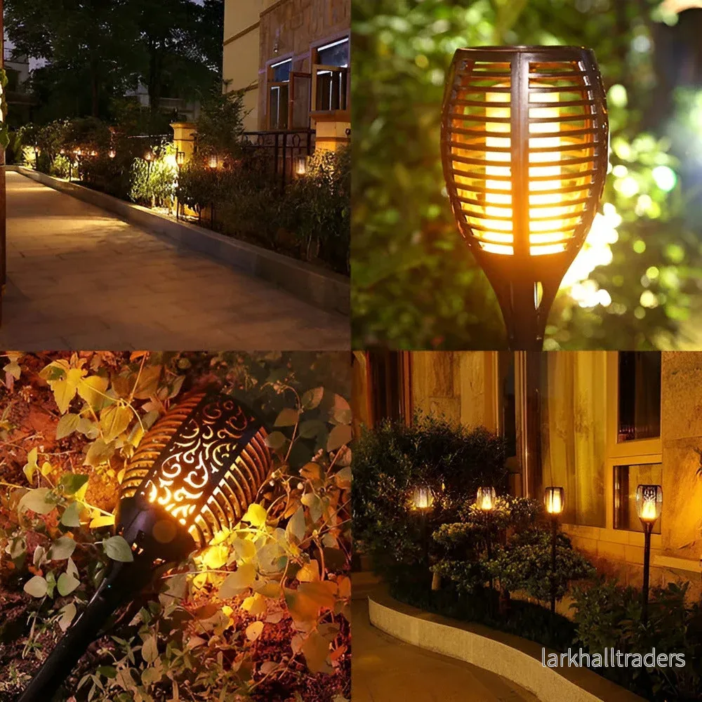 FlameGlow Torch – Solcellsdriven Fackellampa med Flimrande Låga (IP65) - Bild 2