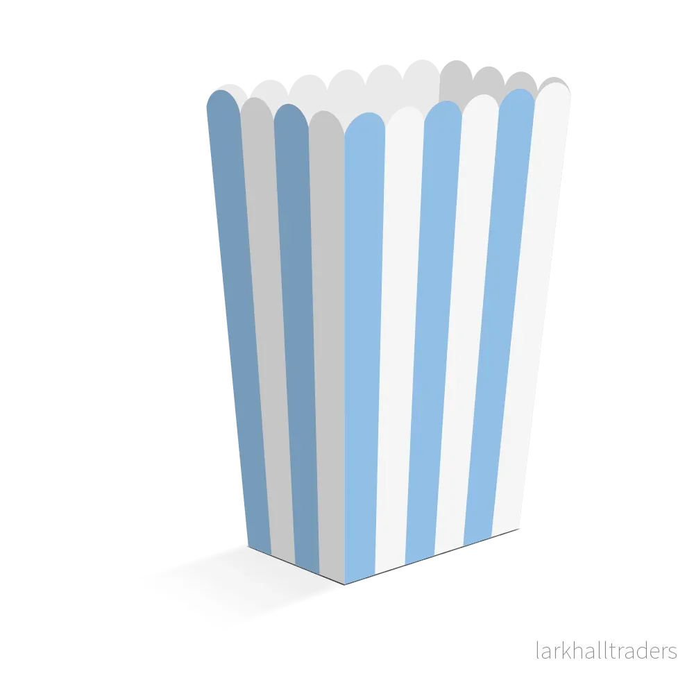 Popcornbägare, blå 8 st Popcornbägare, blå 8 st
