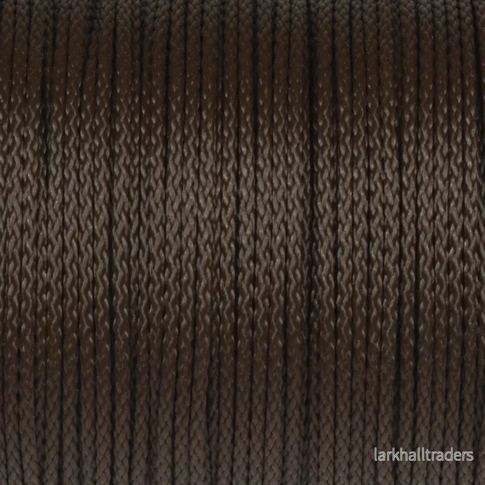 Polyestersnöre, chokladbrun, 1,5mm