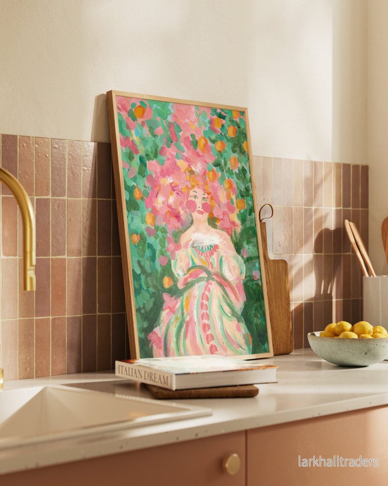 Woman Among the Oranges Fine Art Print - Bild 3
