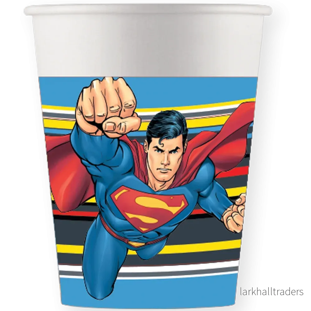 Pappersmuggar, Superman 200 ml 8 st Pappersmuggar, Superman 200 ml 8 st