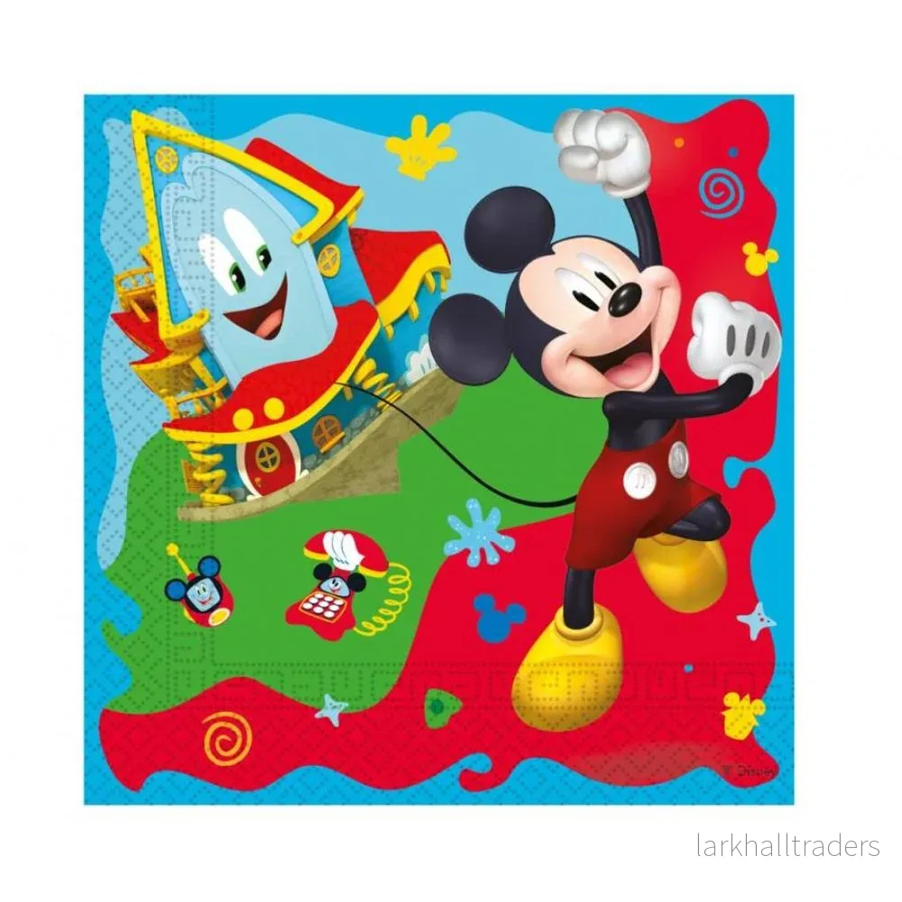 Servetter, Musse Pigg 33×33 cm 20 st
