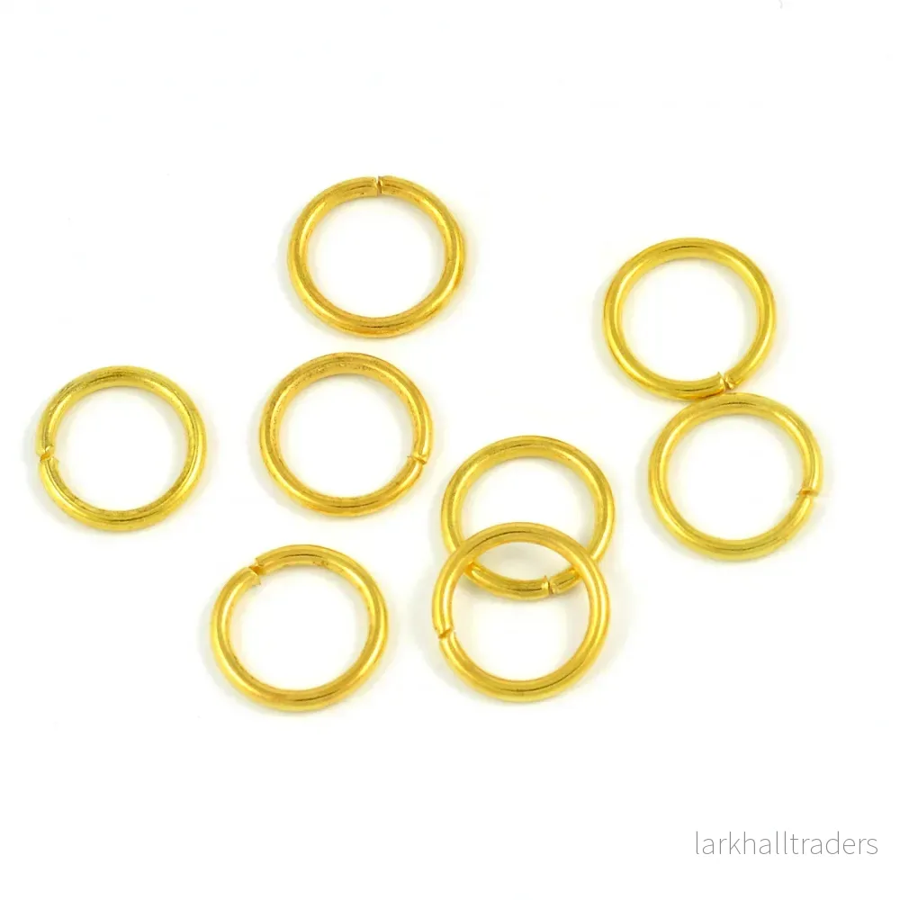Enkla motringar, guld, 10mm, 50st