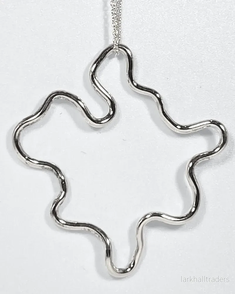 Handgjort Silver Molnhalsband (liten) - Bild 3