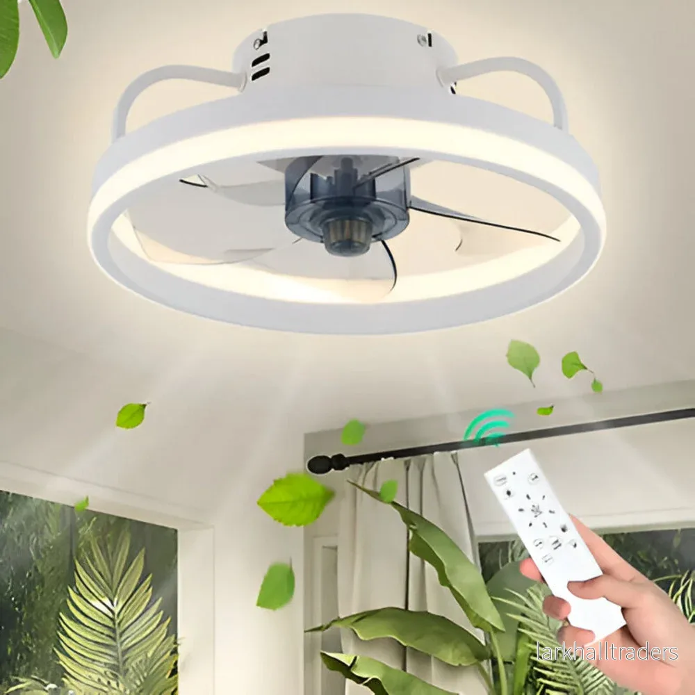 AeroLume – Smart Takfläkt med Dimbar LED och Fjärrkontroll