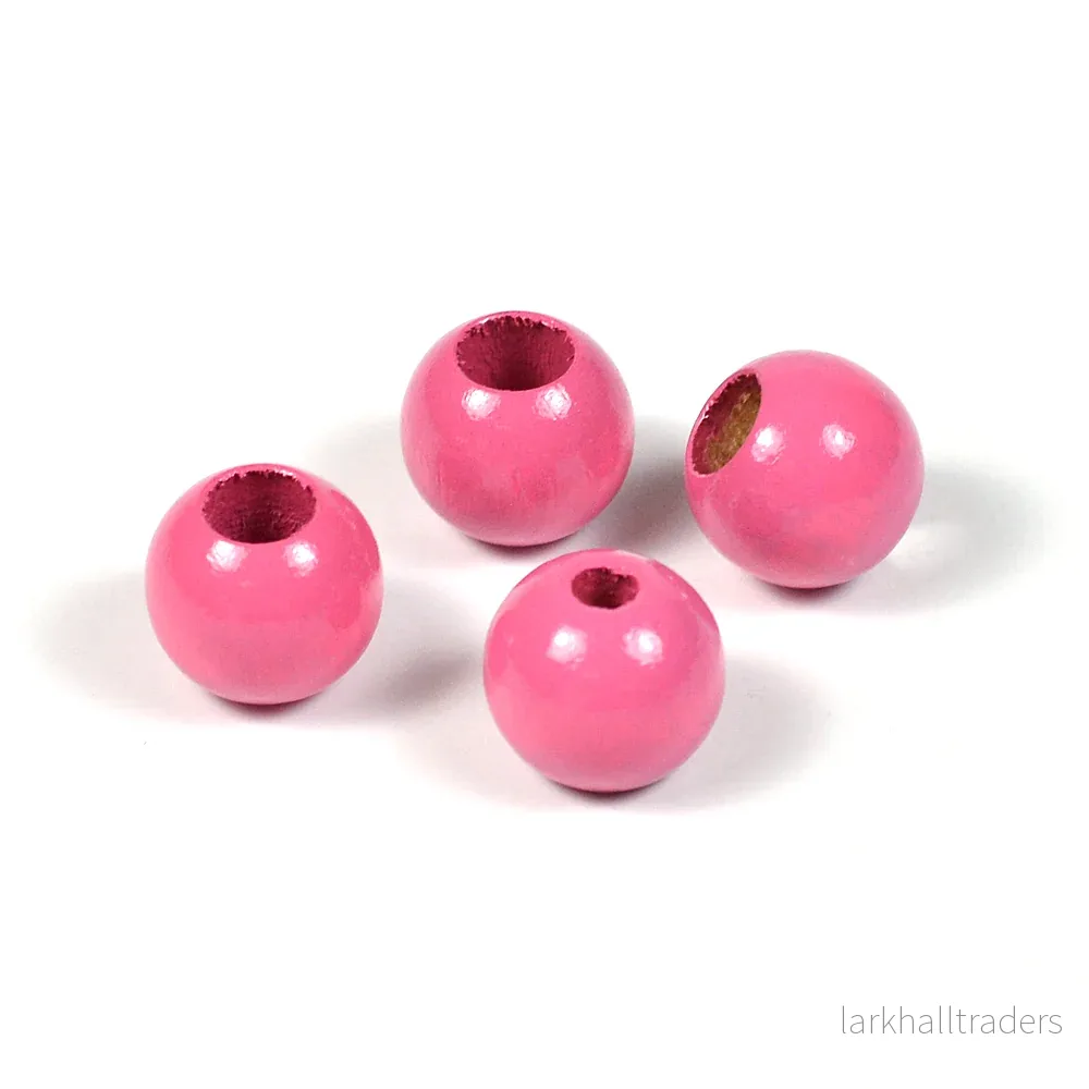 Säkerhetspärlor, 10mm, mörkrosa, 6st Säkerhetspärlor, 10mm, mörkrosa, 6st