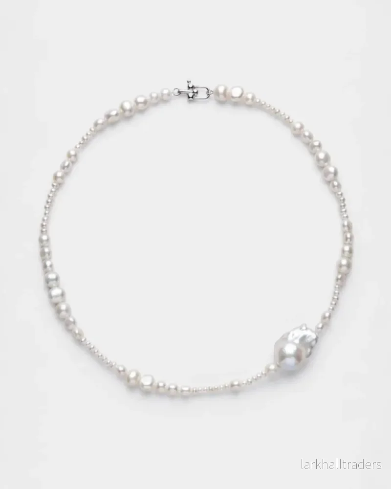 Tide Pearl Halsband | Silver