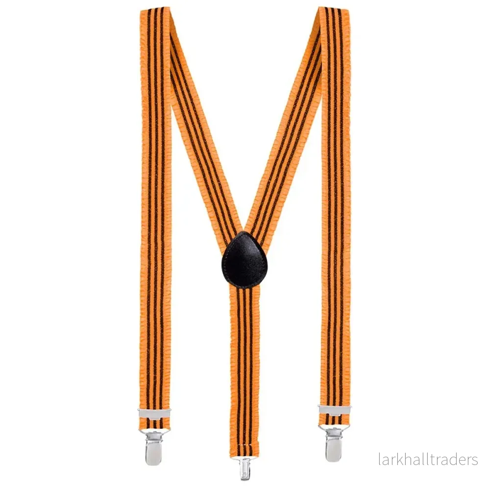 Hängslen, neon orange