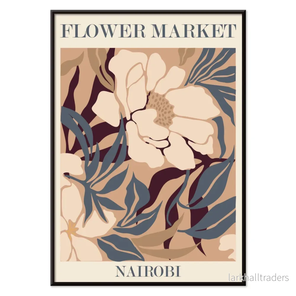 Blommarknad - Nairobi Poster - Bild 2