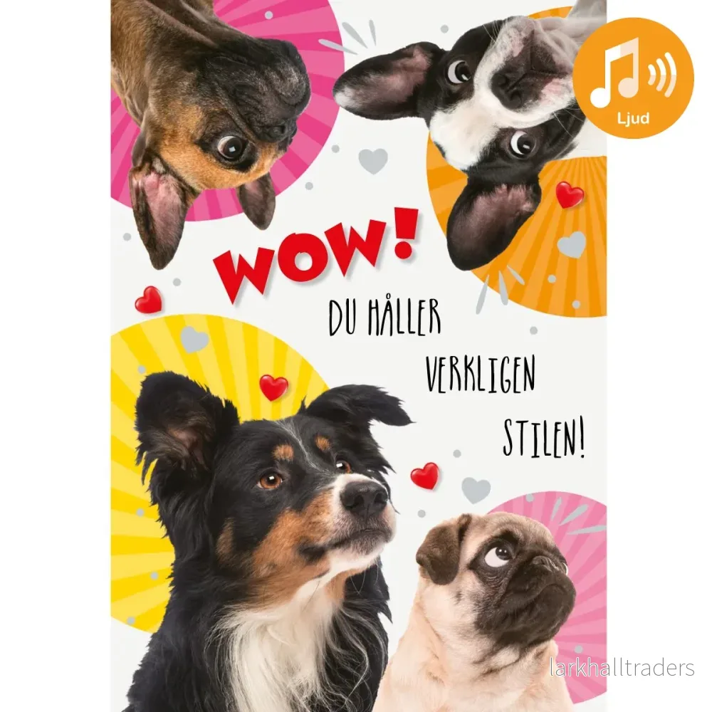 Dubbla kort med ljudeffekt, Wow Dubbla kort med ljudeffekt, Wow