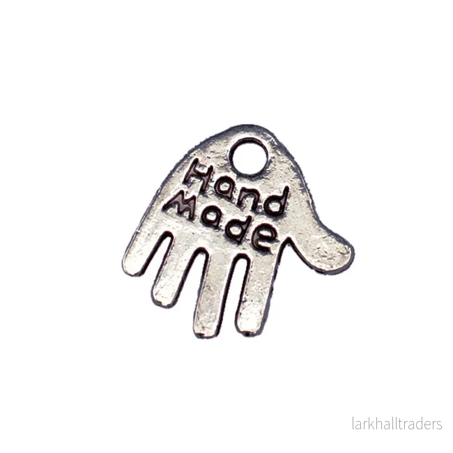 Berlock, hand ”handmade”, antiksilver, 12mm, 20st