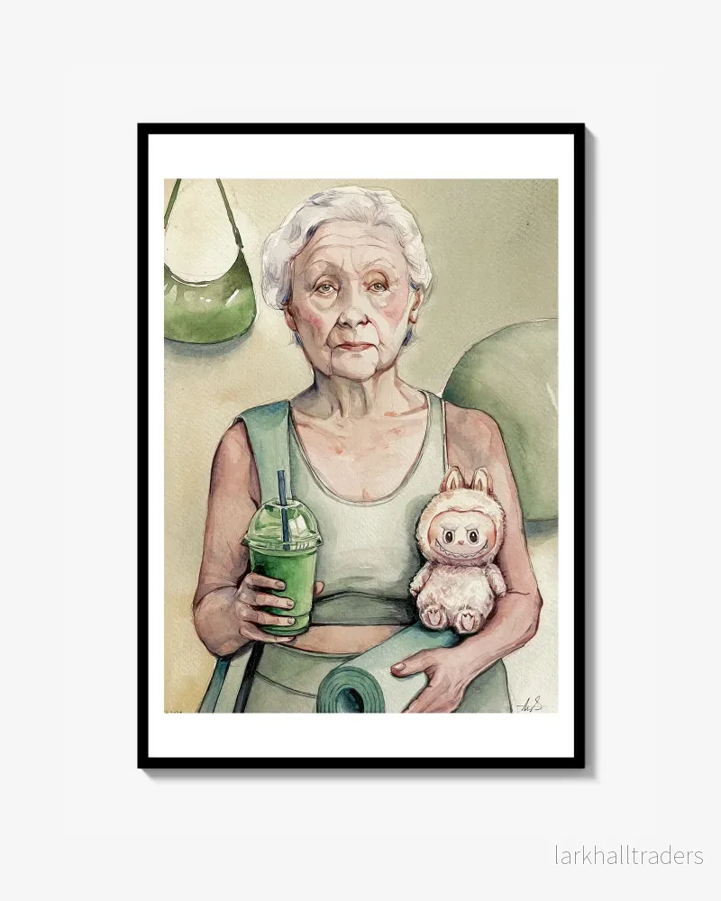 Clean Girl Ljus Grön Poster Clean Girl Ljus Grön Poster