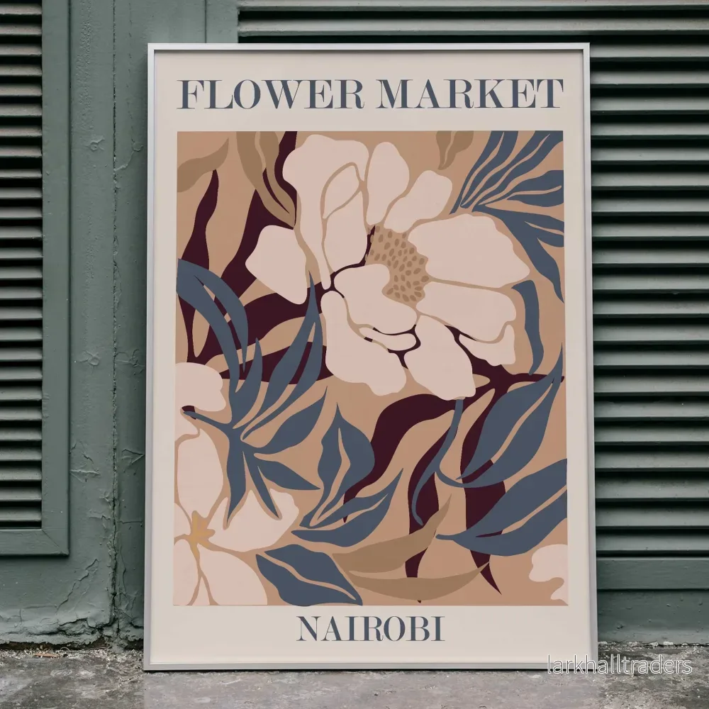Blommarknad – Nairobi Poster Blommarknad – Nairobi Poster