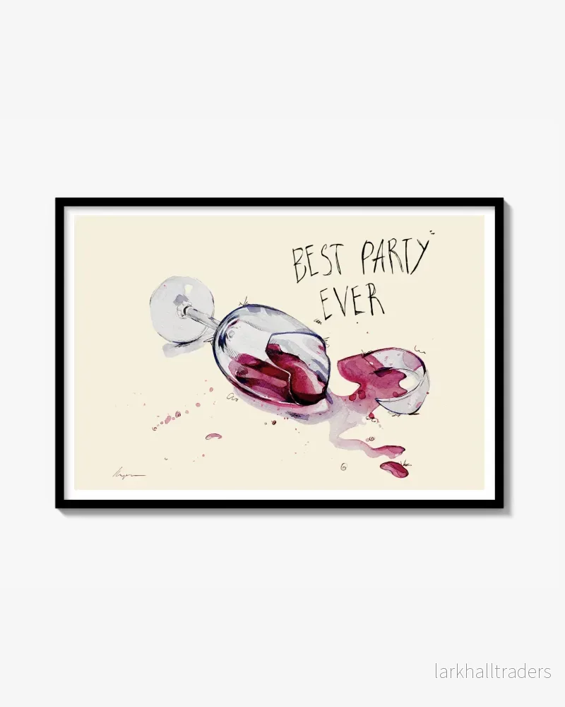 Best Party Ever Minimalistisk Poster