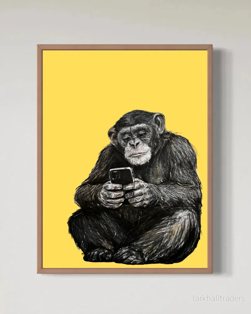 Scroll Ape – Yellow Edition – Begränsad Fine Art Print - Bild 3