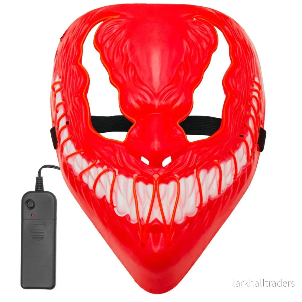 LED-mask, monster röd - Bild 3
