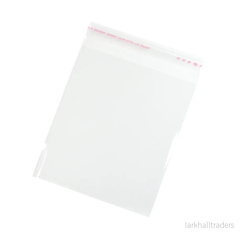 Transparenta plastpåsar, 10x13cm