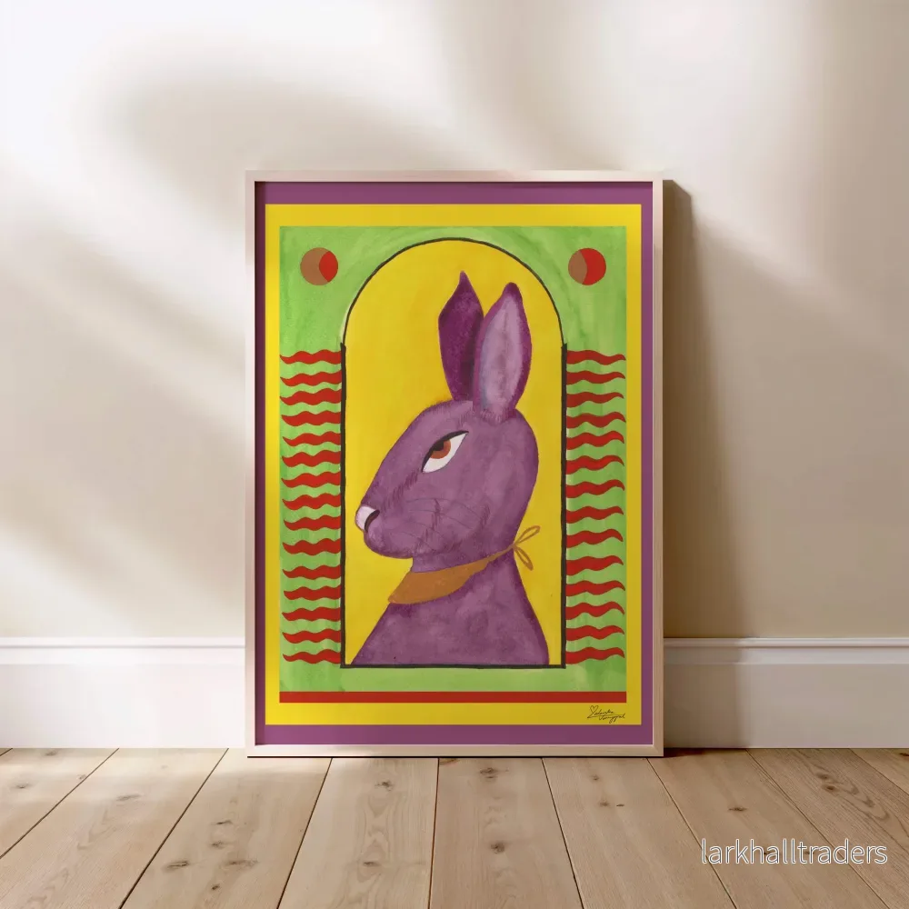 Purple Hare - Print - Bild 2