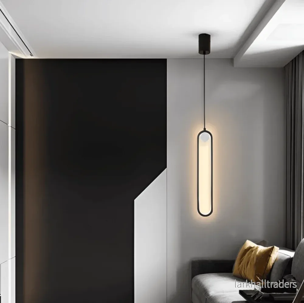 AeroLine – Långsträckt LED-Taklampa i Svart Aluminium - Bild 2