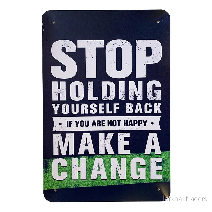 Metallskylt – Stop Holding Metallskylt – Stop Holding