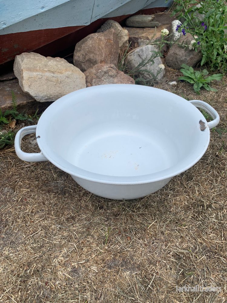 Fint gammalt emaljfat från Glud och Marstrand