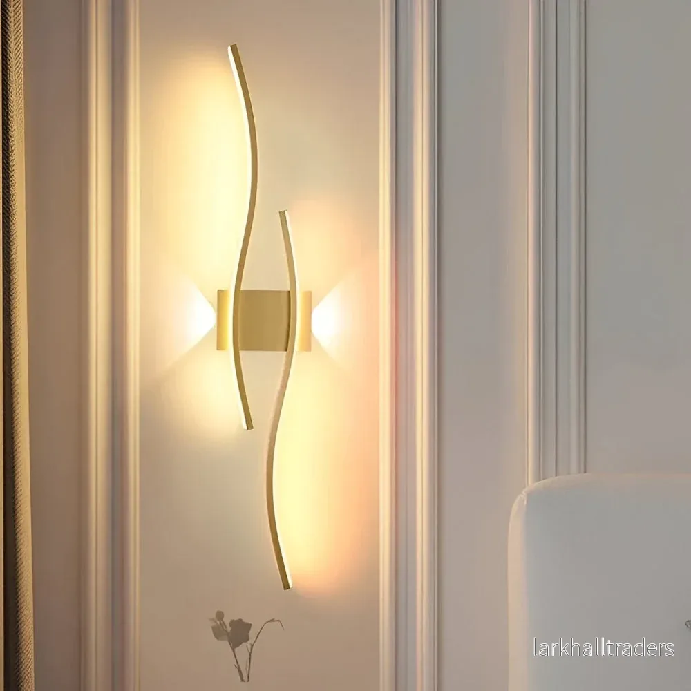 WaveLume – Modern LED Vägglampa med Elegant Vågdesign - Bild 2