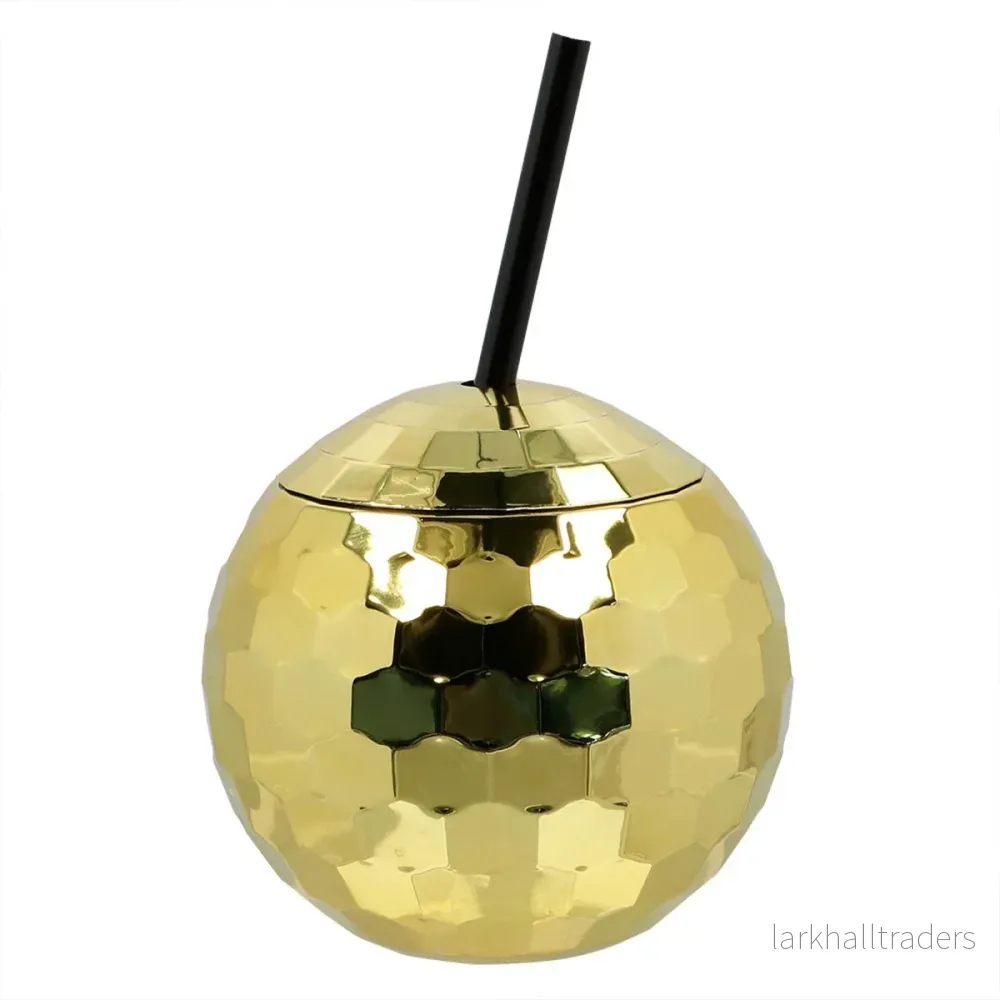 Drinkglas, discoboll guld Drinkglas, discoboll guld