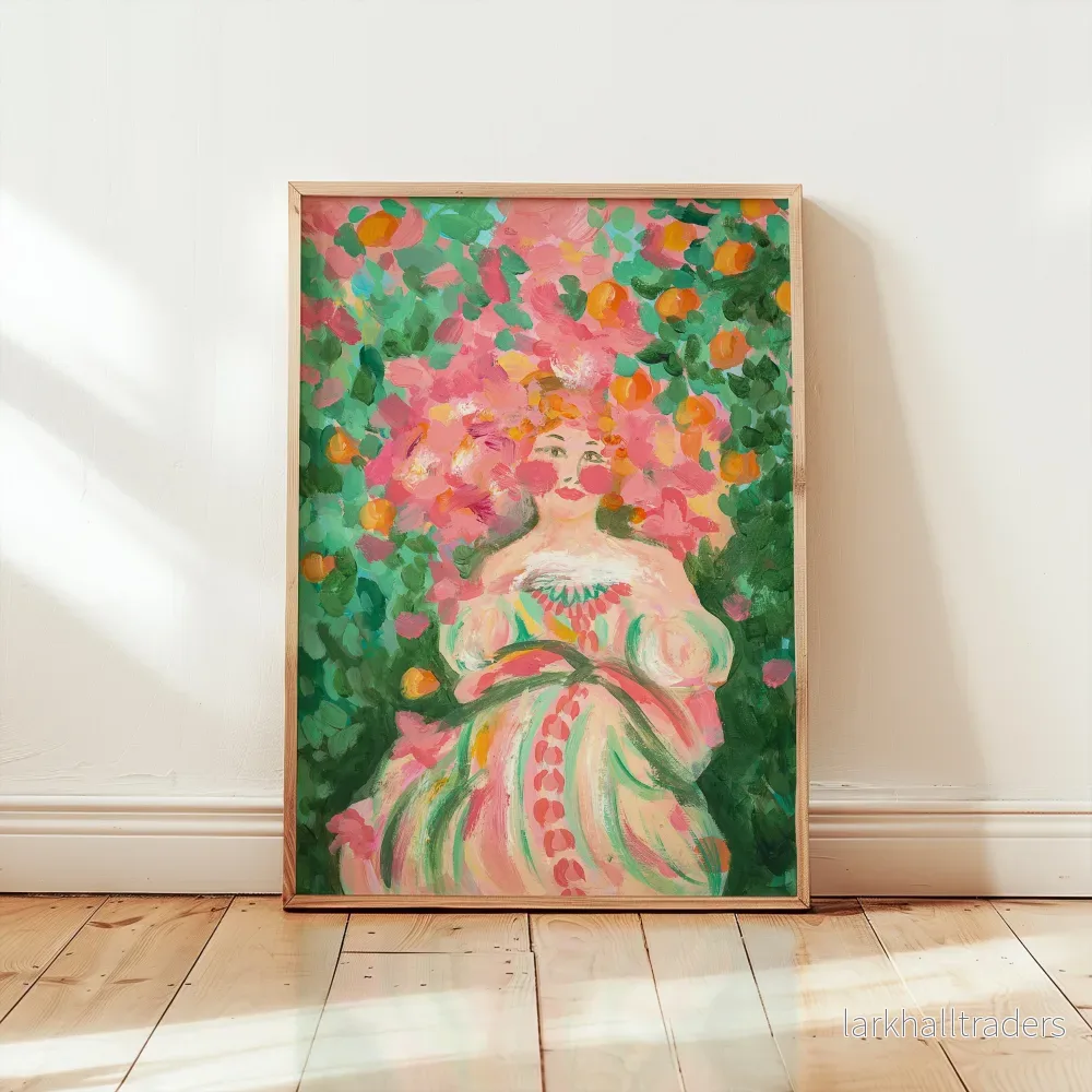 Woman Among the Oranges Fine Art Print - Bild 2