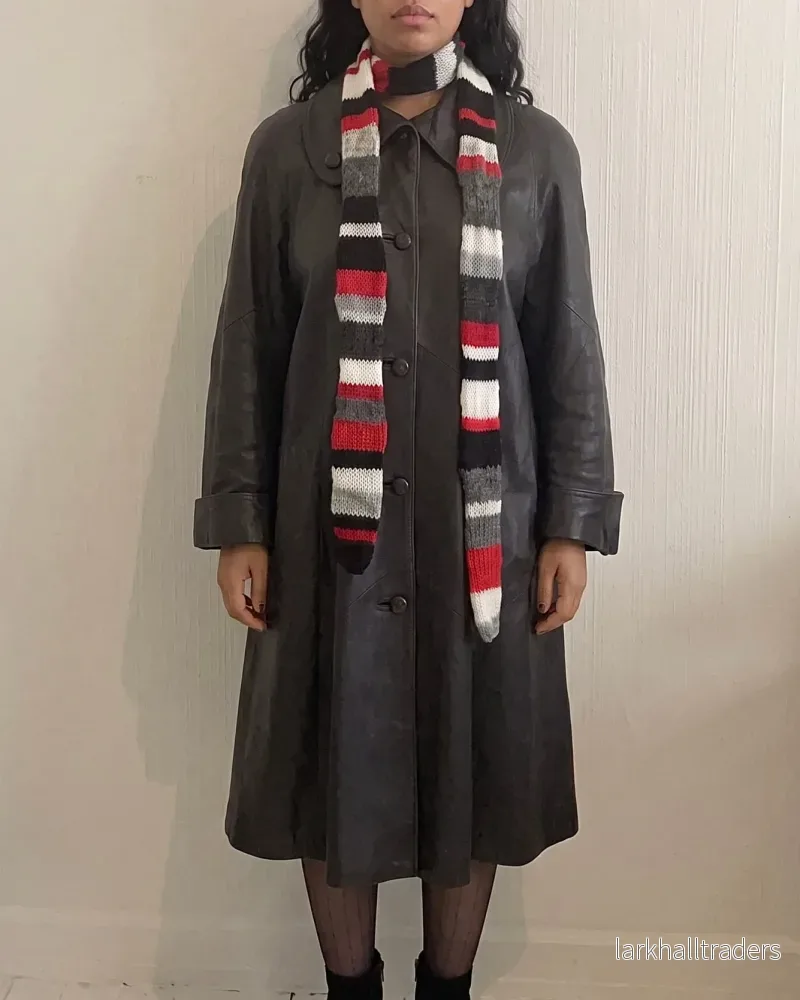 Randig smal scarf