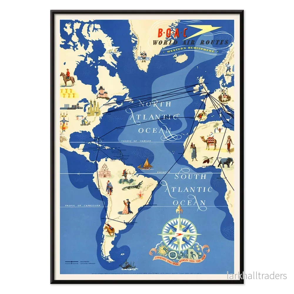British Overseas Airways Poster - Bild 2