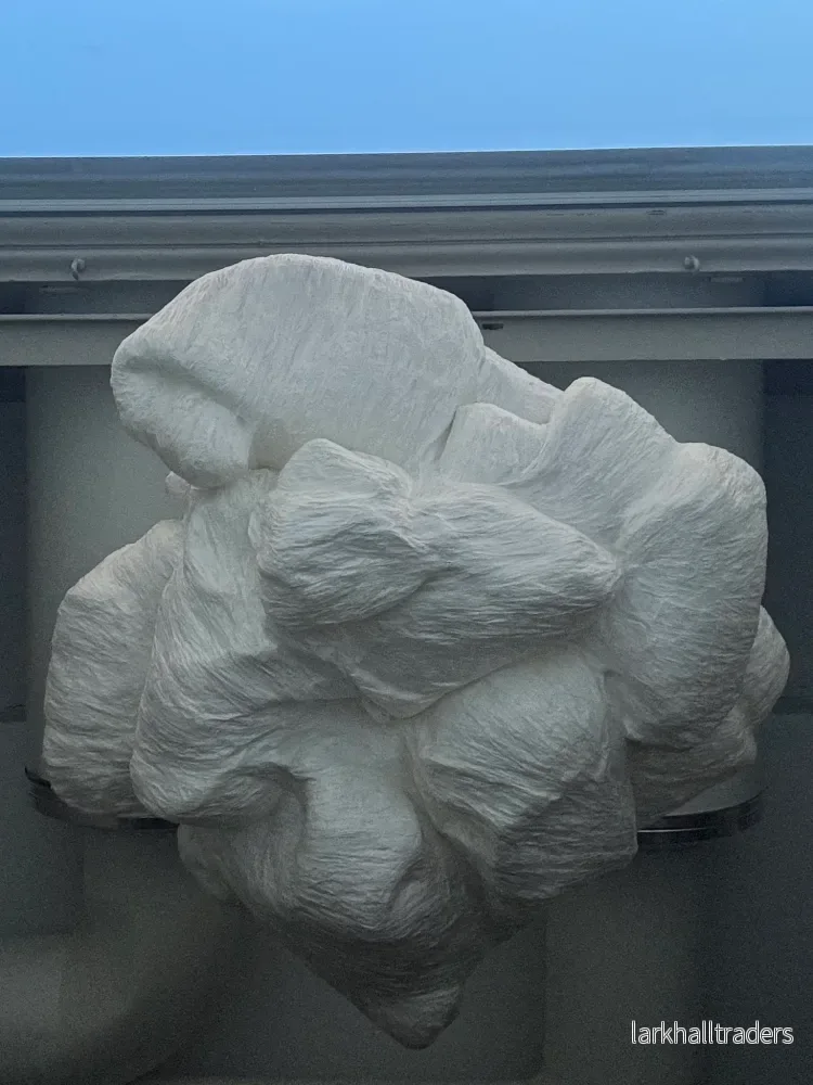 Draperad silkespapper pendellampa - Cloud - Bild 2