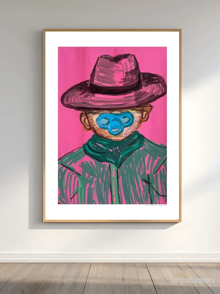 Baby cowboy Rosa Print - Bild 2