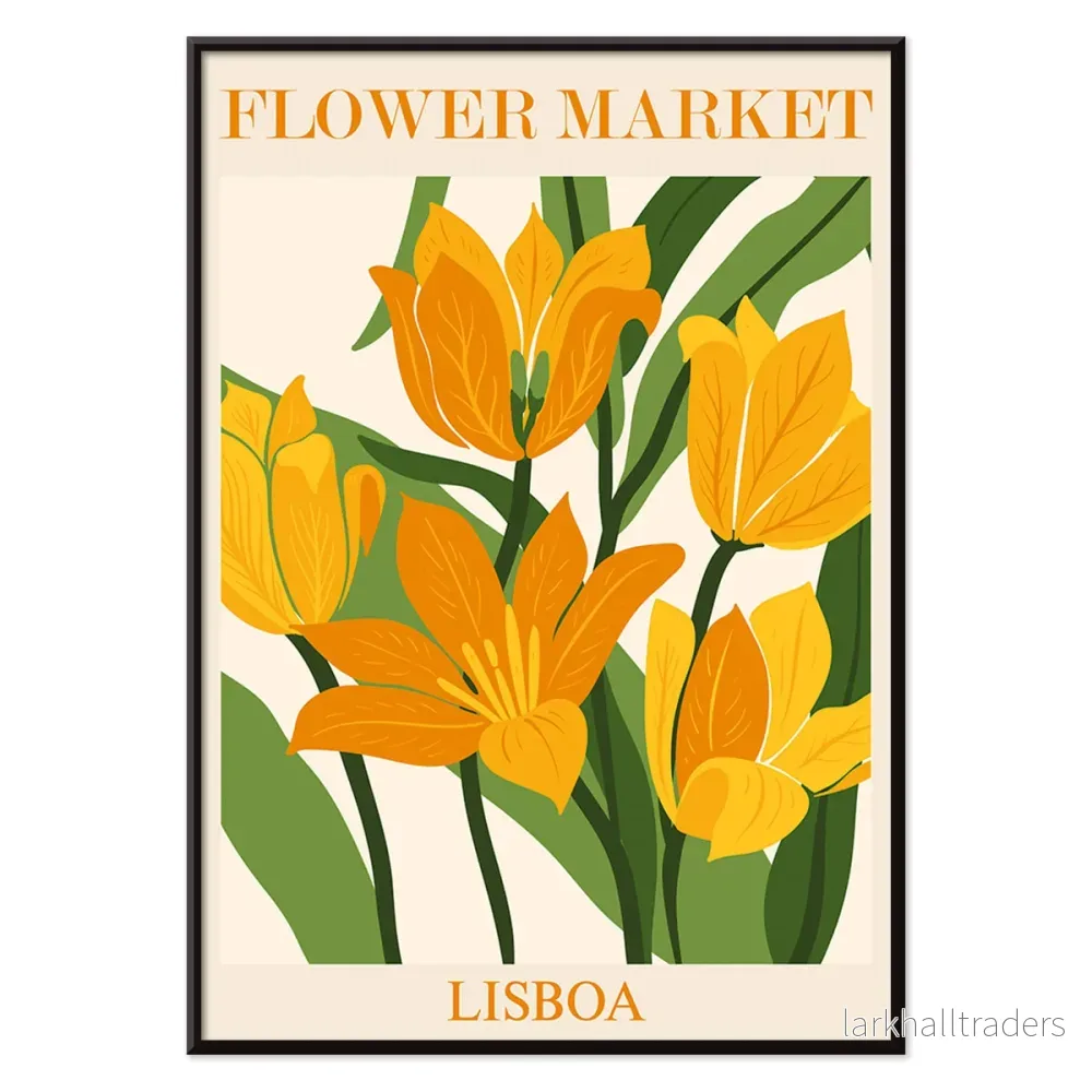 Blommarknad Lissabon Poster - Bild 2