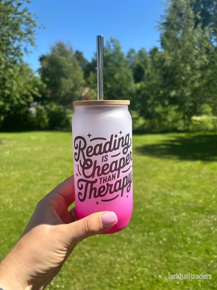 Frostat Glas – Reading is cheaper than therapy Frostat Glas – Reading is cheaper than therapy