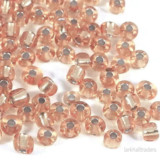 Seed Beads, 4mm, silverlined dusty rose, 30g Seed Beads, 4mm, silverlined dusty rose, 30g