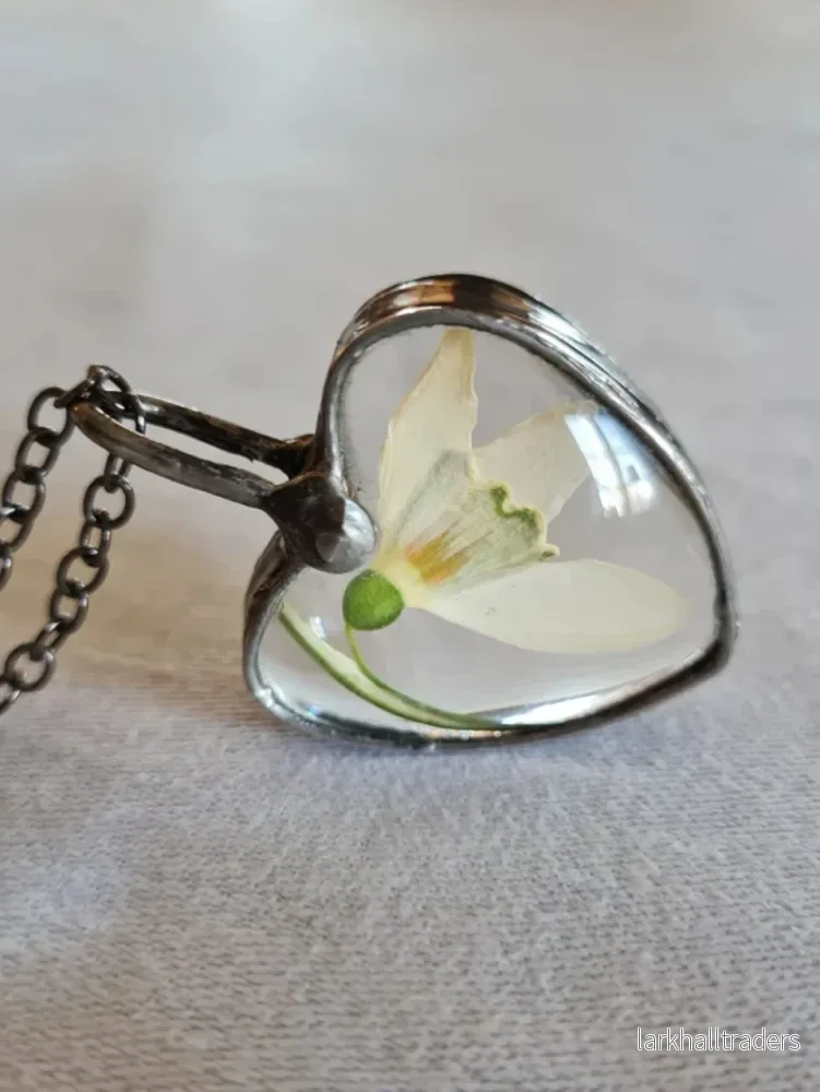 Snowdrop botanical terrarium Halsband - Bild 2