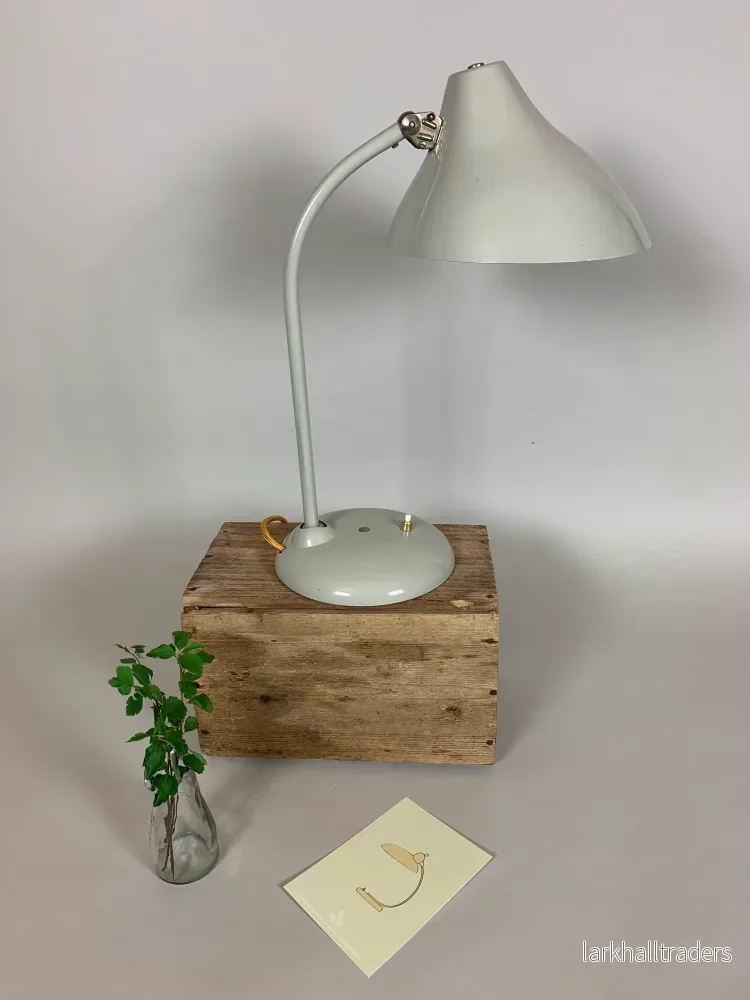 Grå Hala bordslampa med vackra mjuka linjer