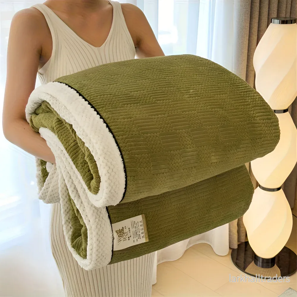VelvetEdge Pläd – Präglad Lyxfilt med Elegant Kantdesign VelvetEdge Pläd – Präglad Lyxfilt med Elegant Kantdesign