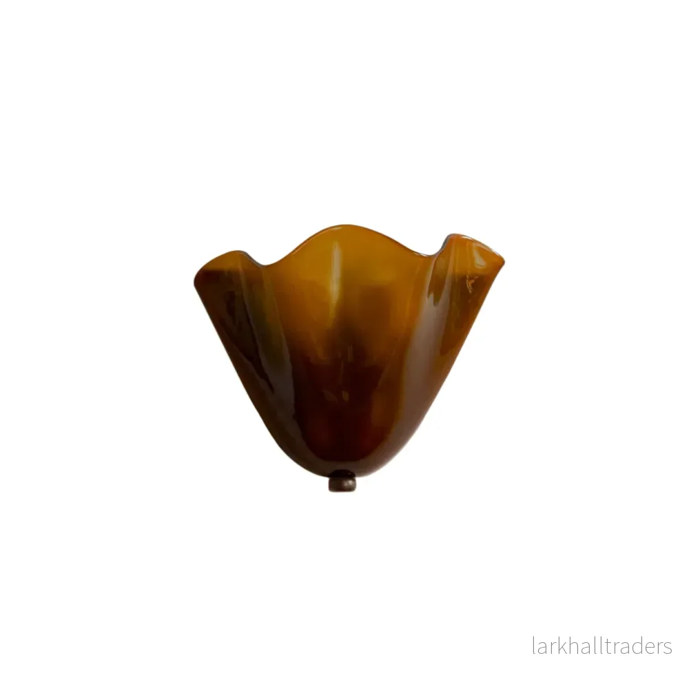 Retro vägglampa i färgat glas med Art Deco-design - Bild 3