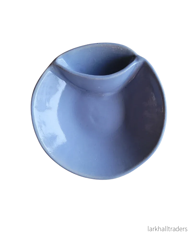 Handgjord olive bowl - ljusblå - Bild 3