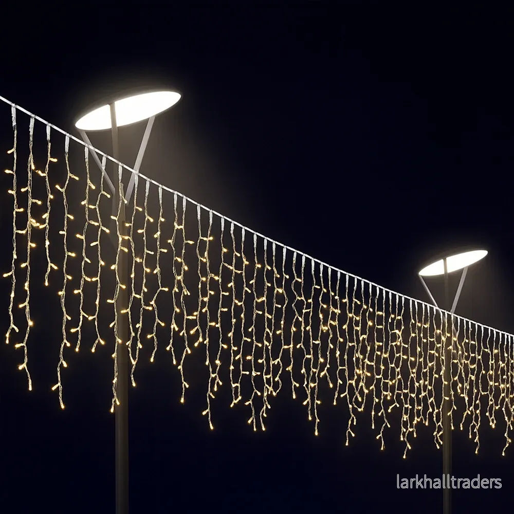 Ljusslinga med istappar 95 LED 3 meter, varmvit - Bild 3