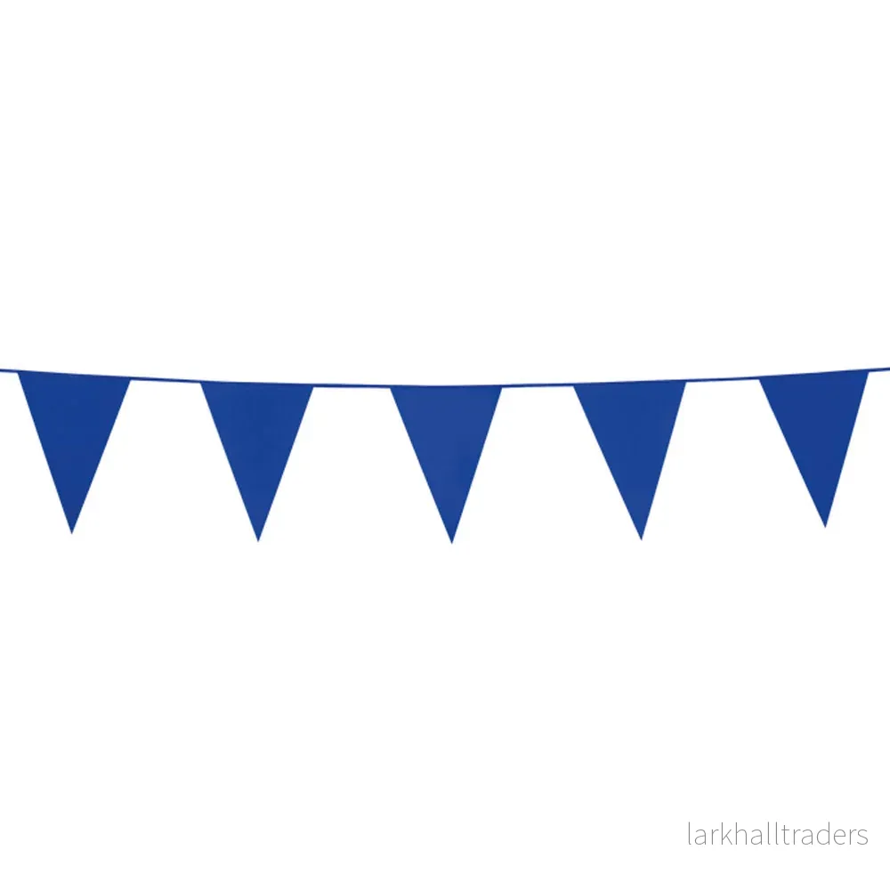 Flaggirlang, blå 3 m (10x15cm) Flaggirlang, blå 3 m (10x15cm)