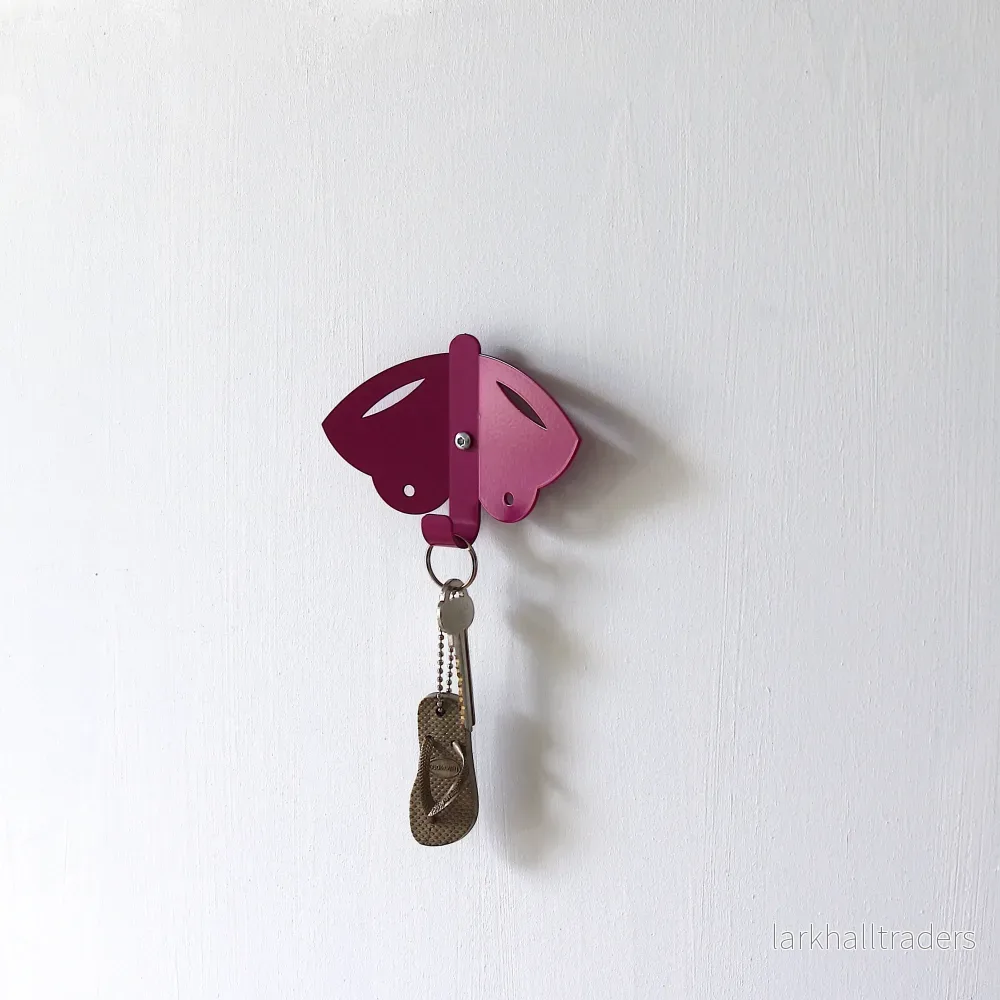 Fjäril Väggkrok - Rosa - Bild 3