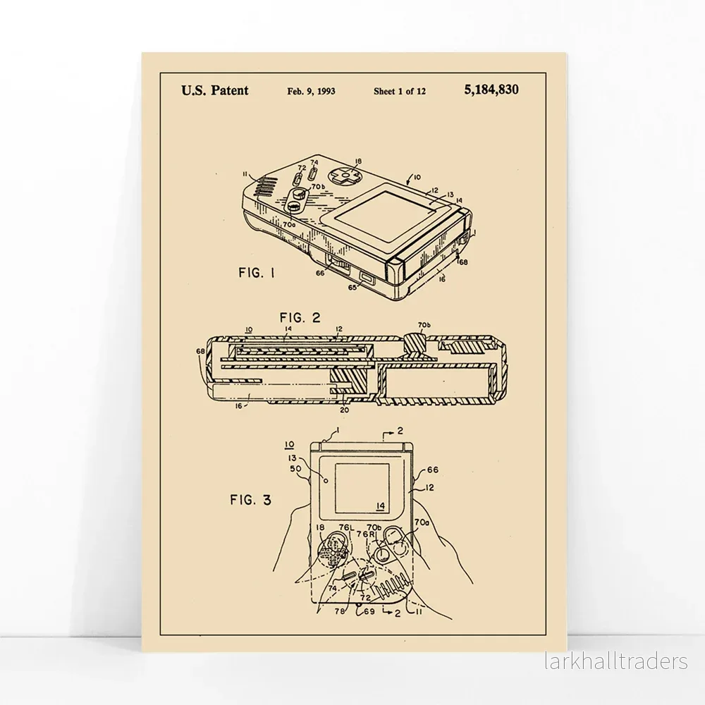 Game Boy Patent Poster - Bild 3