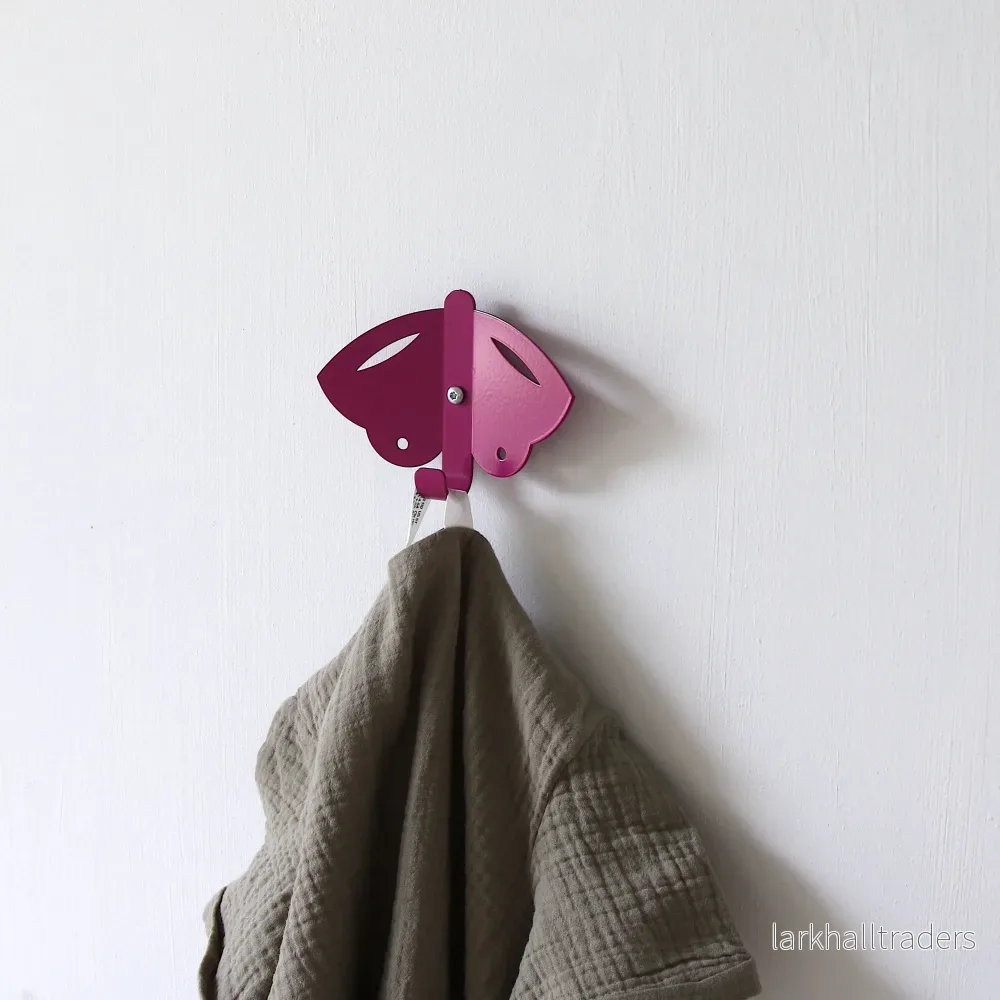 Fjäril Väggkrok - Rosa - Bild 2