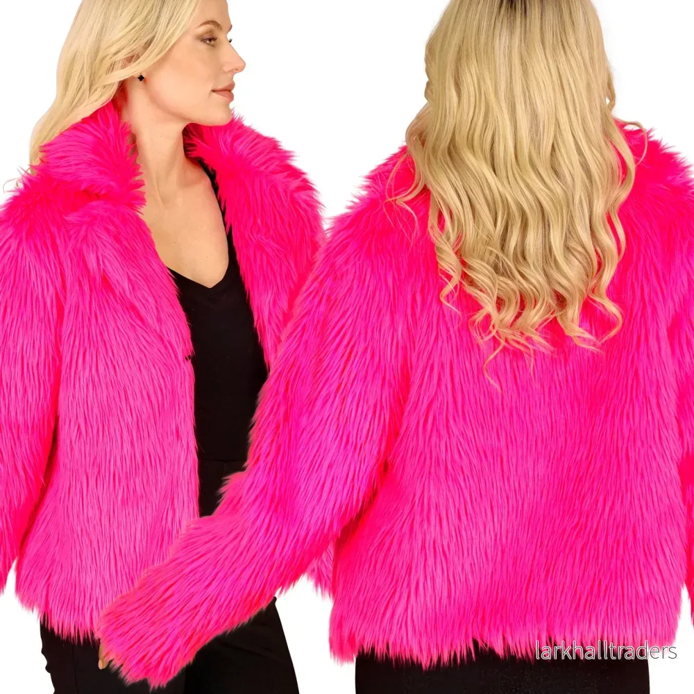 Jacka, neon rosa S/M - Bild 2