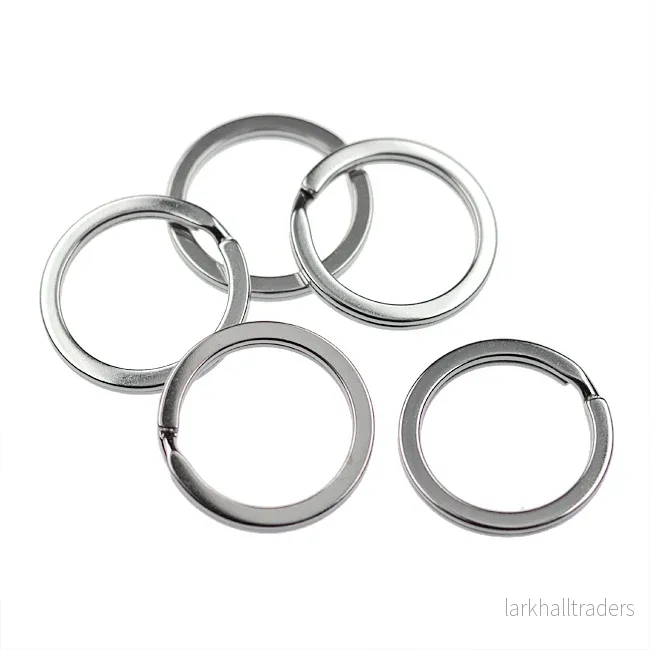 Platta nyckelringar, 26mm, 5st Platta nyckelringar, 26mm, 5st