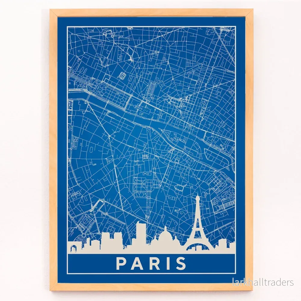 Minimalistisk Pariskarta Poster - Bild 3
